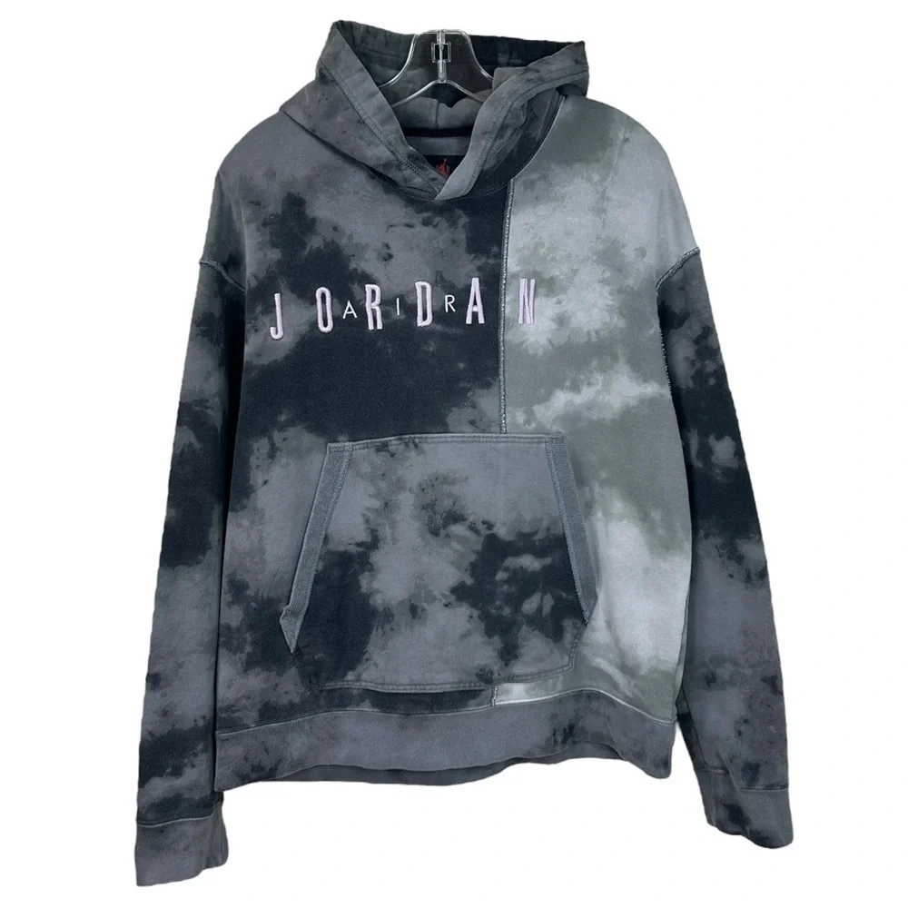 Air Jordan - Men’s ‘Sport DNA’ Hoodie in 'DIY Smoke Gray Tie-Dye' - Medium